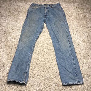 VINTAGE Levis 505 Jeans Adult 34x32 Blue Denim Regular Fit Straight Leg Mens